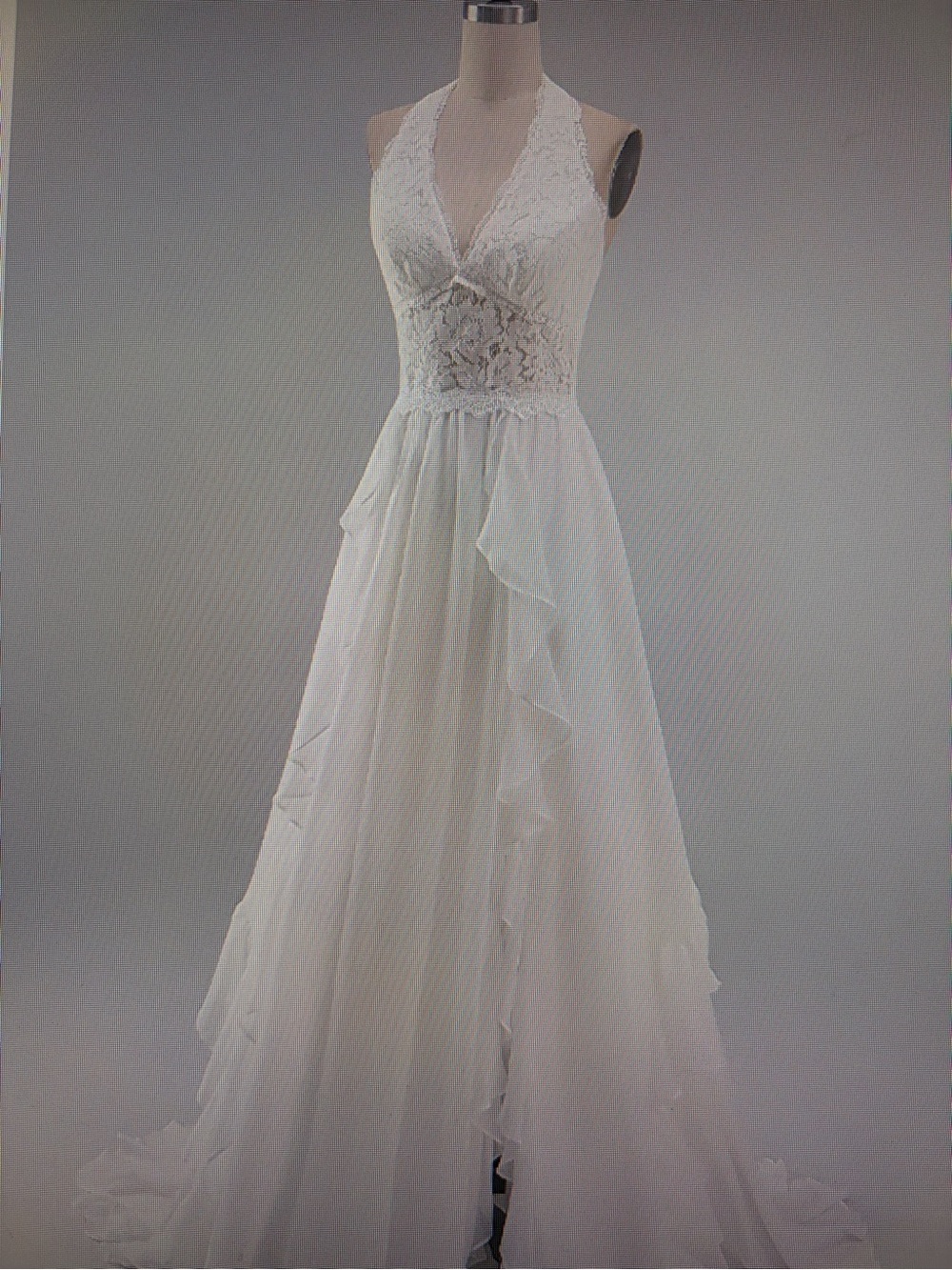 Lace Halter White Maxi Dress boho dress